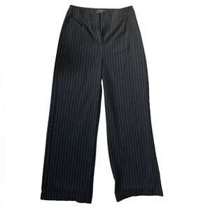 Bershka Straight-Leg Pinstripe Pants